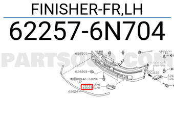 Nissan 622576N704 FINISHER-FR,LH