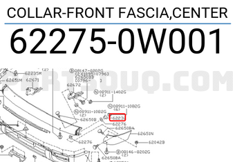 Nissan 622750W001 COLLAR-FRONT FASCIA,CENTER
