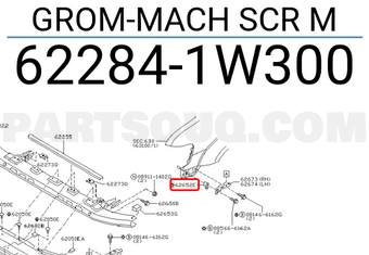 Nissan 622841W300 GROM-MACH SCR M