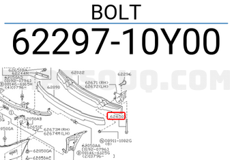 Nissan 6229710Y00 BOLT