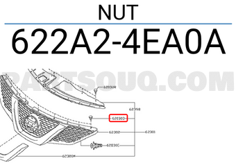 Nissan 622A24EA0A NUT