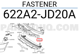 Nissan 622A2JD20A FASTENER
