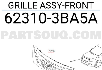 Nissan 623103BA5A GRILLE ASSY-FRONT