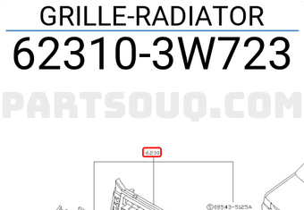 Nissan 623103W723 GRILLE-RADIATOR