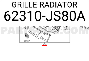 Nissan 62310JS80A GRILLE-RADIATOR