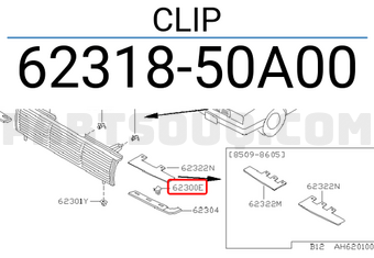 Nissan 6231850A00 CLIP