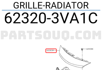 Nissan 623203VA1C GRILLE-RADIATOR