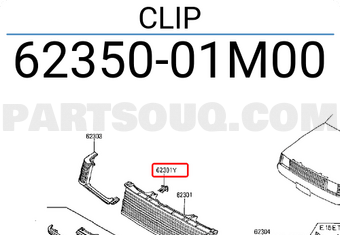 Nissan 6235001M00 CLIP