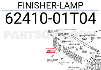 Nissan 6241001T04 FINISHER-LAMP