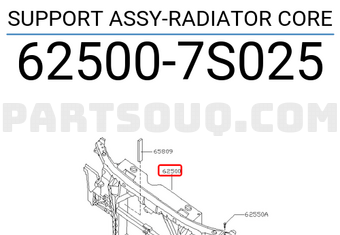 Nissan 625007S025 SUPPORT ASSY-RADIATOR CORE