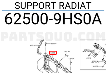 Nissan 625009HS0A SUPPORT RADIAT