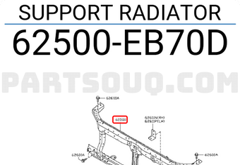 Nissan 62500EB70D SUPPORT RADIATOR