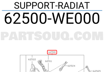 Nissan 62500WE000 SUPPORT-RADIAT