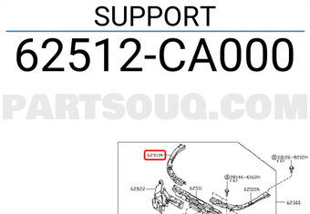 Nissan 62512CA000 SUPPORT
