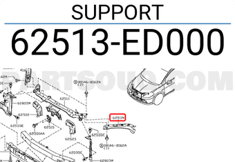 Nissan 62513ED000 SUPPORT
