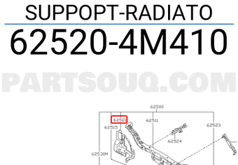 Nissan 625204M410 SUPPOPT-RADIATO