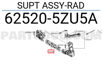 SUPT ASSY-RAD 625205ZU5B | Nissan Parts | PartSouq