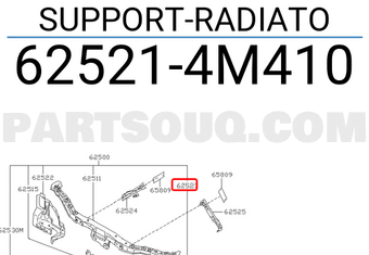 Nissan 625214M410 SUPPORT-RADIATO
