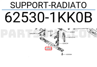 Nissan 625301KK0B SUPPORT-RADIATO