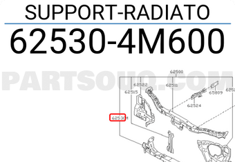 Nissan 625304M600 SUPPORT-RADIATO