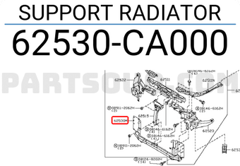 Nissan 62530CA000 SUPPORT RADIATOR