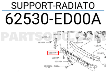 Nissan 62530ED00A SUPPORT-RADIATO