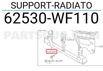 Nissan 62530WF110 SUPPORT-RADIATO
