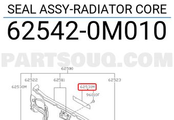 Nissan 625420M010 SEAL ASSY-RADIATOR CORE