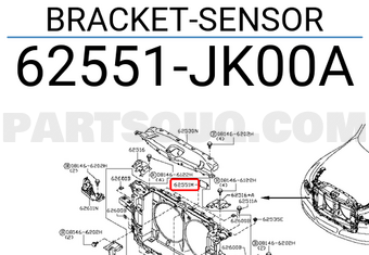 Nissan 62551JK00A BRACKET-SENSOR