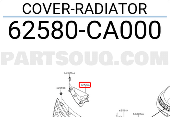 Nissan 62580CA000 COVER-RADIATOR