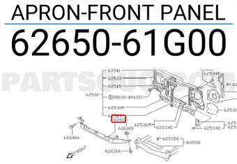 Nissan 6265061G00 APRON-FRONT PANEL