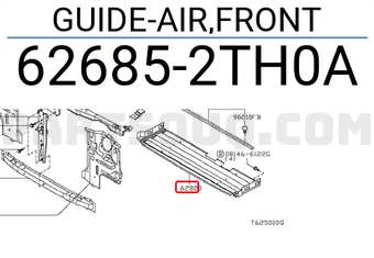 Nissan 626852TH0A GUIDE-AIR,FRONT