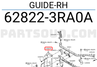 Nissan 628223RA0A GUIDE-RH