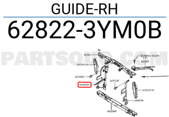 Nissan 628223YM0B GUIDE-RH