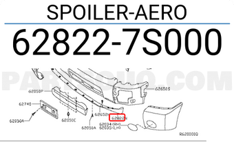 Nissan 628227S000 SPOILER-AERO