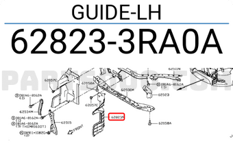 Nissan 628233RA0A GUIDE-LH