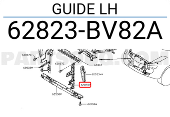 Nissan 62823BV82A GUIDE LH