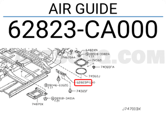 Nissan 62823CA000 AIR GUIDE