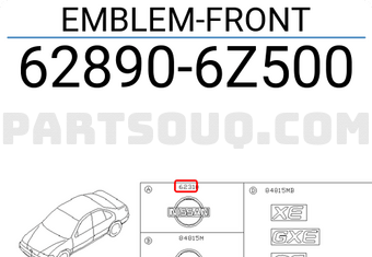Nissan 628906Z500 EMBLEM-FRONT