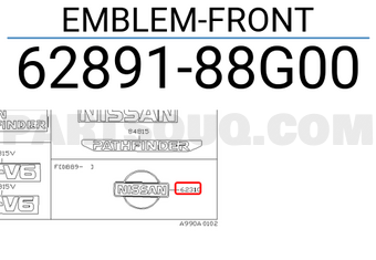 Nissan 6289188G00 EMBLEM-FRONT