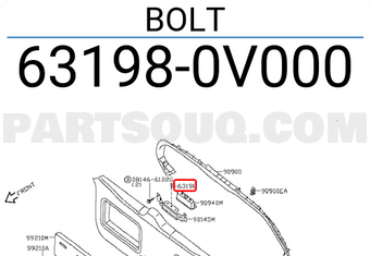 Nissan 631980V000 BOLT