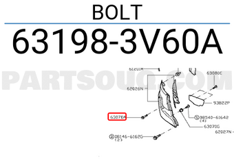 Nissan 631983V60A BOLT