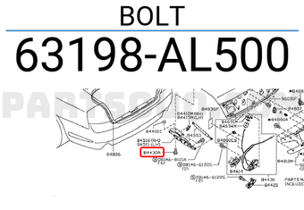 Nissan 63198AL500 BOLT