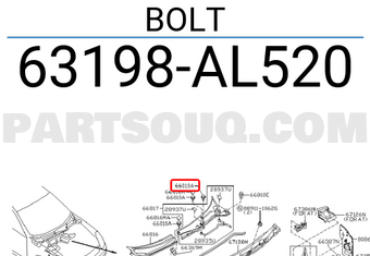 Nissan 63198AL520 BOLT