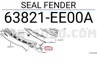Nissan 63821EE00A SEAL FENDER
