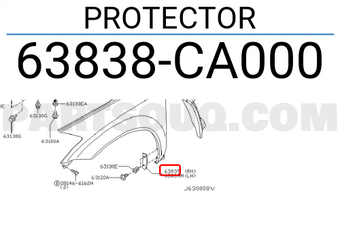 Nissan 63838CA000 PROTECTOR