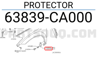 Nissan 63839CA000 PROTECTOR