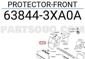 Nissan 638443XA0A PROTECTOR-FRONT