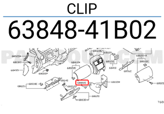 Nissan 6384841B02 CLIP