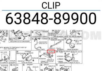 Nissan 6384889900 CLIP